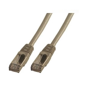 Comparateur de prix : MCL Cordon de brassage - RJ45 CAT6 A F/UTP - 0,5 m - Gris