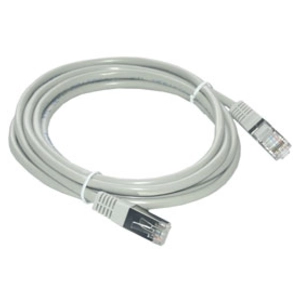 MCL Cordon de brassage - RJ45 CAT 5e F/UTP - 15 m - Gris pas cher