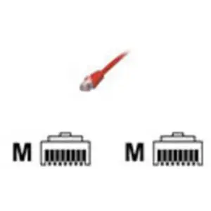 MCL Câble réseau FCC6BM-1M/R - 1 m catégorie 6 - 1 x RJ-45 mâle - 1 x RJ-45 mâle pas cher