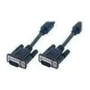 MCL Câble VGA - SAMAR - SVGA HD15 mâle / mâle sur blindé 3 coax + 9 fils - 3m - Noir pas cher