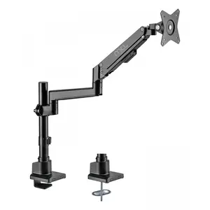 MCL Support Desk Screen With Shock Absorber - 1 Screen Up To (Tables, 32"), Support de moniteur, Noir pas cher