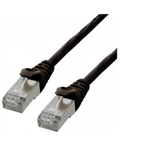 MCL - Cordon de raccordement - RJ-45 (M) pour RJ-45 (M) - 50 cm - paire torsadée écrantée (F/UTP) - CAT 6 - bloqué, sans crochet - noirVendu parfnac-be
