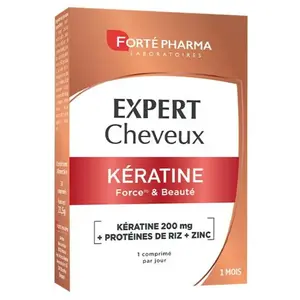 Forté Pharma Expert Cheveux Kératine Protéines de riz Zinc 30 comprimé... pas cher