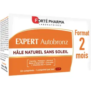 Forté Pharma Expert Autobronz Hâle naturel Cuivre Vitamine B3 60 compr... pas cher