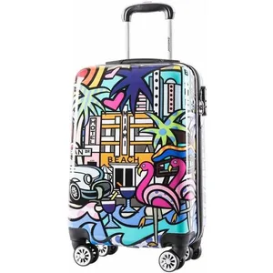 Valise Cabine 4 double roues 360° Enfant Adulte "Miami beach"- Madisson.. pas cher