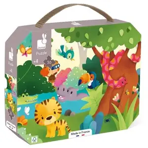 Puzzle Janod Les Animaux Sauvages avec Poster 36 pièces pas cher