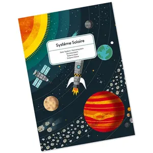 Puzzle éducatif 100 pièces Janod Système solaire pas cher