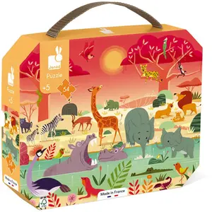 Puzzle Janod Réserve animalière 54 pièces pas cher