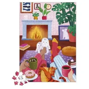 Puzzle - JANOD - J02495 - 500 pièces - Scène de vie - Détente et créat... pas cher