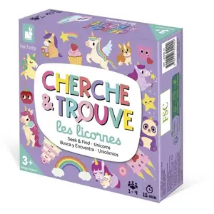 Jeu d'adresse Janod Mon premier Cherche et Trouve Licornes pas cher