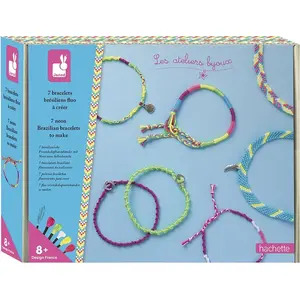 Janod - 7 Bracelets Bresiliens Fluo a creer pas cher