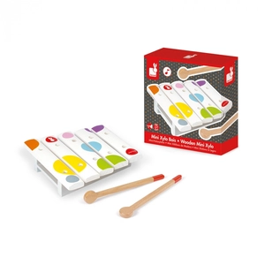 Janod Xylophone - Mini Xylo En Bois Confetti : 5 Tons pas cher
