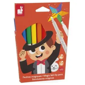 Janod Lot de 10 feutres magiques pas cher