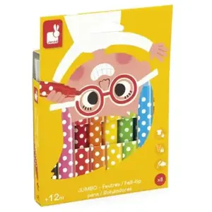 Janod Lot de 8 feutres Jumbo pas cher