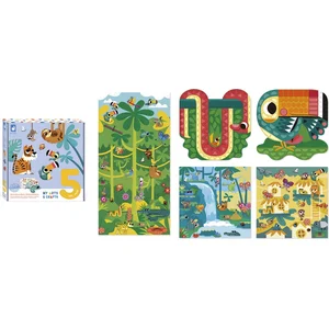 Comparateur de prix : Janod - My Arts & Crafts - Gommettes Et Décors 5 Tableaux - Kit Loisir Créatif Enfant - Dès 5 ans