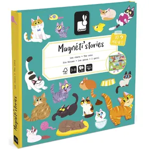 Jeu d'éveil Janod Magnéti'stories Chat pas cher