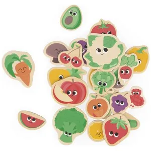 Janod - Magnets Fruits et Légumes 24 pièces - JURATOYS pas cher
