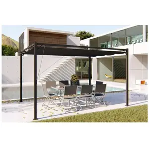 Comparateur de prix : Concept-Usine Tusa : Tonnelle Autoportante 3x4m 12m2 , Toile Polyester Grise