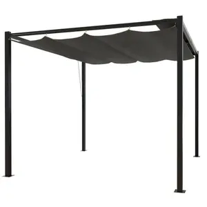 Concept-Usine Tusa : Tonnelle Autoportante 3x3m, Toile Polyester GriseVendu parrakuten