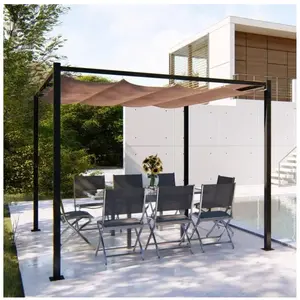 Comparateur de prix : CONCEPT USINE Tusa : tonnelle autoportante 3x3m, toile polyester taupe