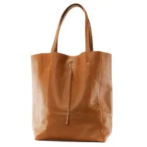 Sac à main - OH MY BAG - Nice - Cuir grainé - Porté épaule - Marron cognacVendu parcdiscount