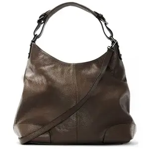 Sac à main femme en cuir Nikee porté épaule taupe fonce 38x26x11,5 cm - OH MY BAGVendu parcdiscount