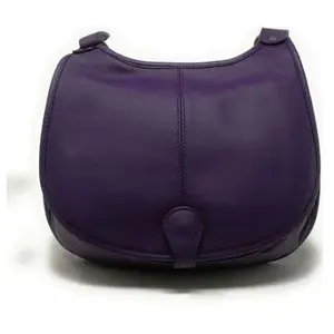Sac à Main OH MY BAG en Cuir Souple Violet - Bandoulière Réglable - Fabriqué en ItalieVendu parcdiscount
