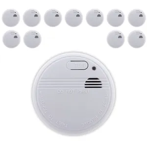 Lot de 12 détecteurs de fumée autonomie 3 ans - pile et accessoires - Otio pas cher