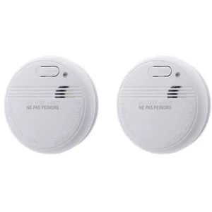 OTIO Lot de 2 détecteurs de fumée autonomie 3 ans - pile + accessoires - Ot... pas cher