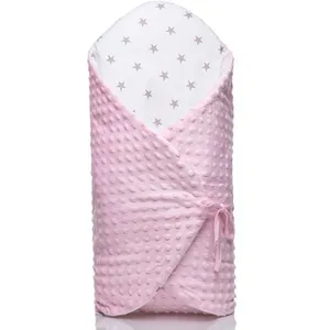 Gigoteuse d'emmaillotage évolutive- Minky Stella - minkyrose pas cher