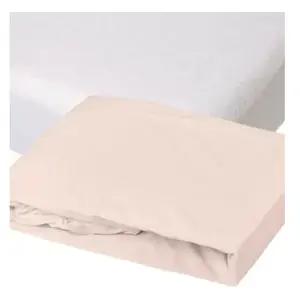 Domiva Domiva Drap Housse + Alese - 70 X 140 Cm - 100% Coton - Blanc/Nude pas cher