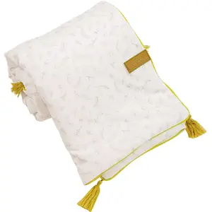 Domiva COUVERTURE DOUBLE FACE 75X100 CM LEAFY BUNNY pas cher