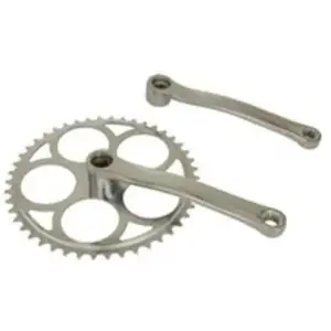 Pedalier city p2r acier chrome 170mm plateau 46d. chaine 3.30 (boitier 127mm) pas cher