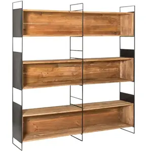 Bibliothèque en bois recyclé 180 cm Blaise pas cher