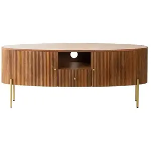 Meuble TV en bois de manguier CécileVendu parcdiscount