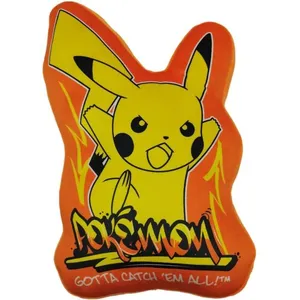 Coussin premium 3D en Velboa - POKEMON - Pikachu - 40 cm pas cher