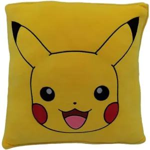 Coussin premium - Carré - POKEMON - Pikachu - Microfibre - 40 cm pas cher