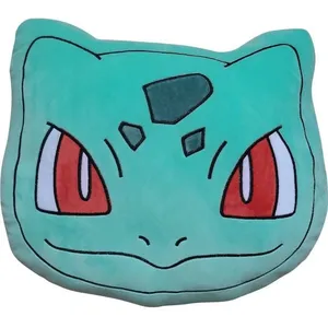 Coussin premium 3D - POKEMON - Visage Bulbizarre - Microfibre - 40 cm pas cher