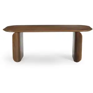 Drawer Dumai - Table à manger 8 personnes en bois massif - Bois foncé pas cher