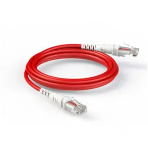 PatchSee THEPATCHCORD Cat6A RJ45 Câble patch U/UTP rouge - 0.15m (U/UTP, CAT6a, 0.15 m), Câble réseau pas cher