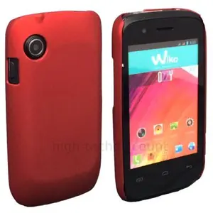 Housse etui coque rigide pour Wiko Ozzy + film ecran - ROUGE RIGIDE - ... pas cher