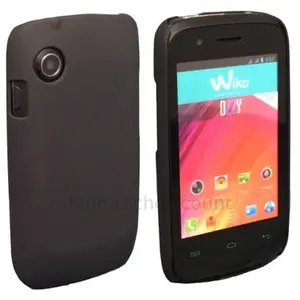 Housse etui coque rigide pour Wiko Ozzy + film ecran - NOIR RIGIDE - htdmobiles pas cher