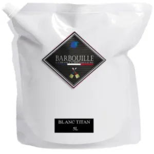 Peinture acrylique lessivable mat Barbouille Pour murs et plafonds - 5L - Blanc Titan pas cher