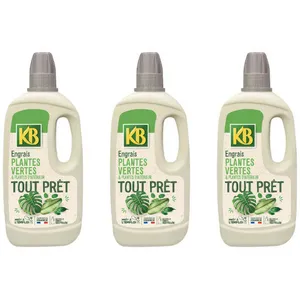 Lot de 3 engrais tout prêt plantes vertes et plantes dintérieur KB - 1... pas cher