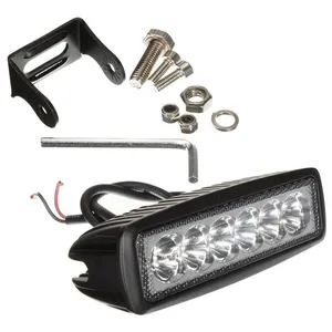 OHM-EASY Projecteur led de travail 18W extérieur IP67 noir rectangulaire