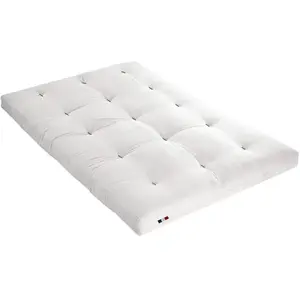 Terre de Nuit Matelas futon écru en Coton 140x200 pas cher