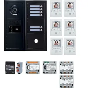 Pack vidéo 6 postes complet noir - AIPHONE - 200458 pas cher