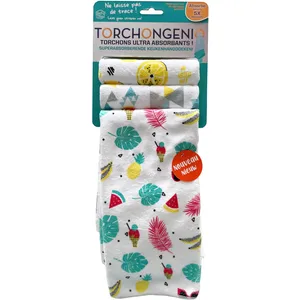 Torchon BEST OF TV Lot de 3 Genio motifs pas cher
