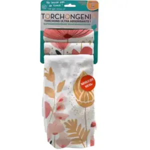 Best Of Tv - Torchon Lot De 3 Genio Signature pas cher
