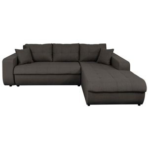 Canapé d'Angle Convertible en Tissu - LOUNGITUDE - SUZIE - Angle Droit... pas cher